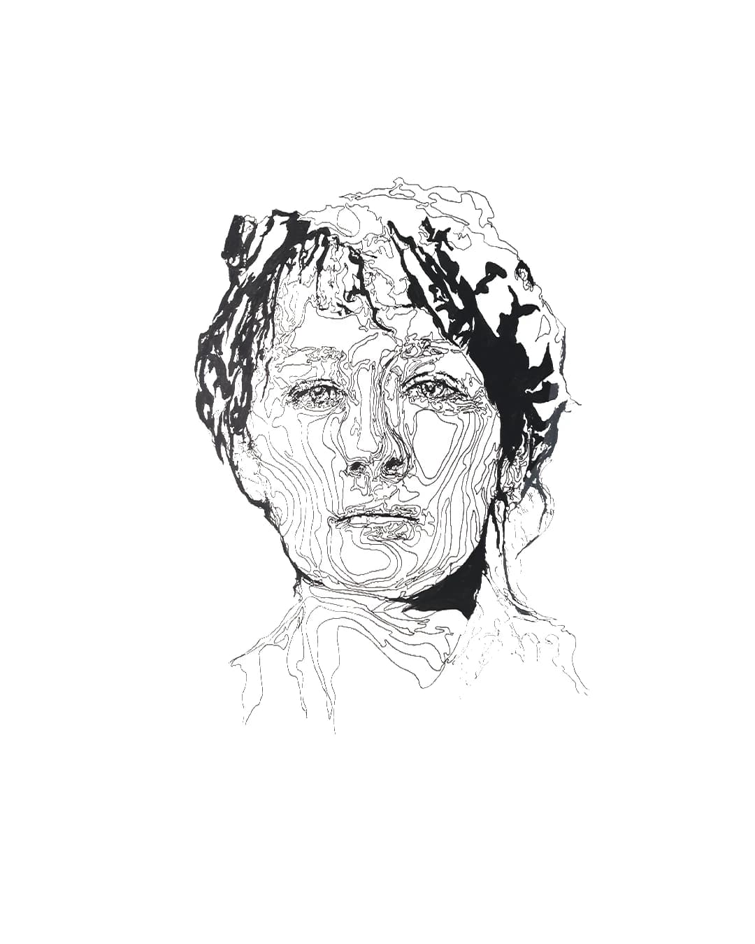 Pen and ink drawing by Augustus Rivers (Brightman), 2023