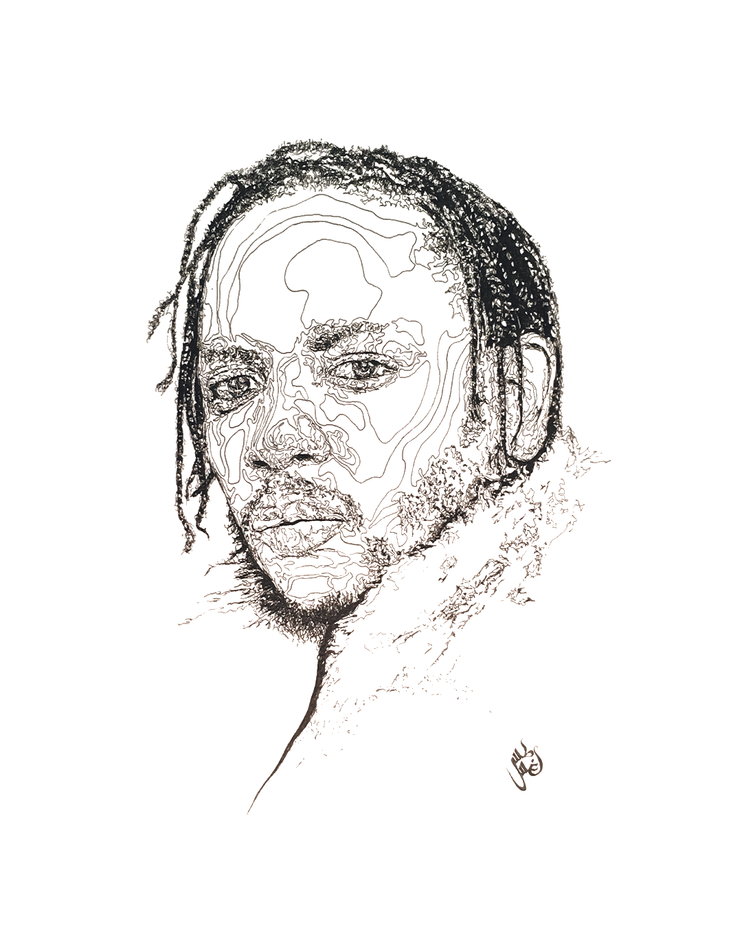 Kendrick Lamar art by Augustus Rivers Brightman